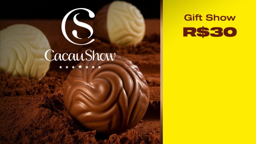 Captura de pantalla 1 - Cacau Show Gift Card R$30