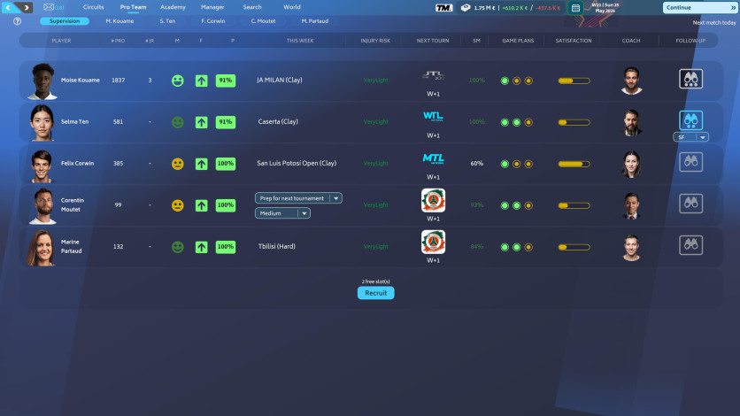 Captura de pantalla 4 - Tennis Manager 25