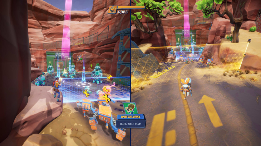 Screenshot 2 - Chip ‘n Clawz vs. The Brainioids