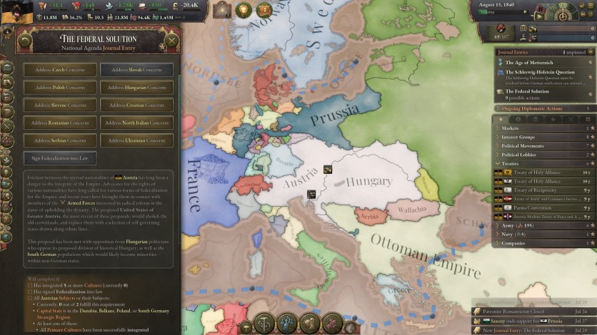 Screenshot 1 - Victoria 3: National Awakening - Immersion Pack