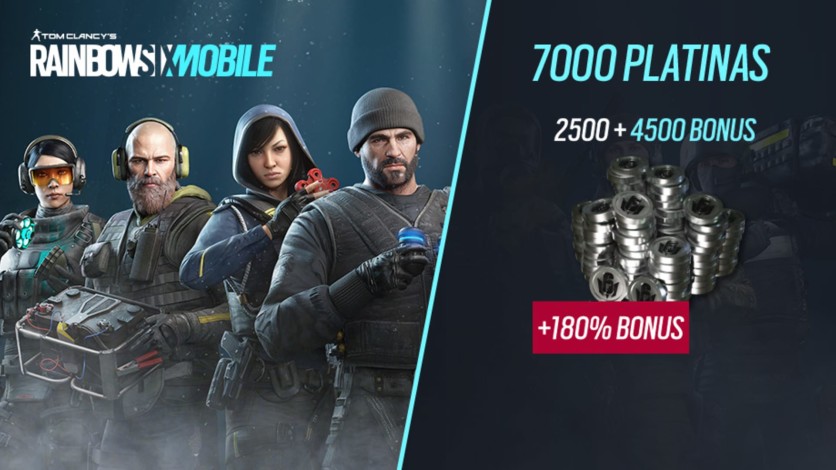 Screenshot 1 - Rainbow Six Mobile - First Purchase - 7000 Platina (2500 + 4500 de bônus)