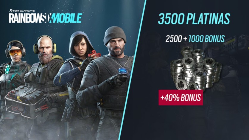 Screenshot 1 - Rainbow Six Mobile - 3500 Platina (2500 + 1000 de bônus)