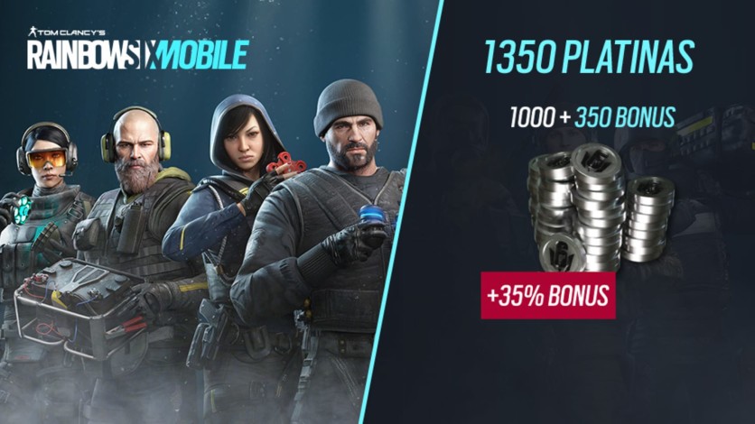 Captura de pantalla 1 - Rainbow Six Mobile - 1350 Platina (1000 + 350 de bônus)