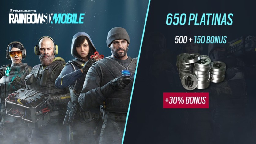 Screenshot 1 - Rainbow Six Mobile - 650 Platina (500 + 150 de bônus)