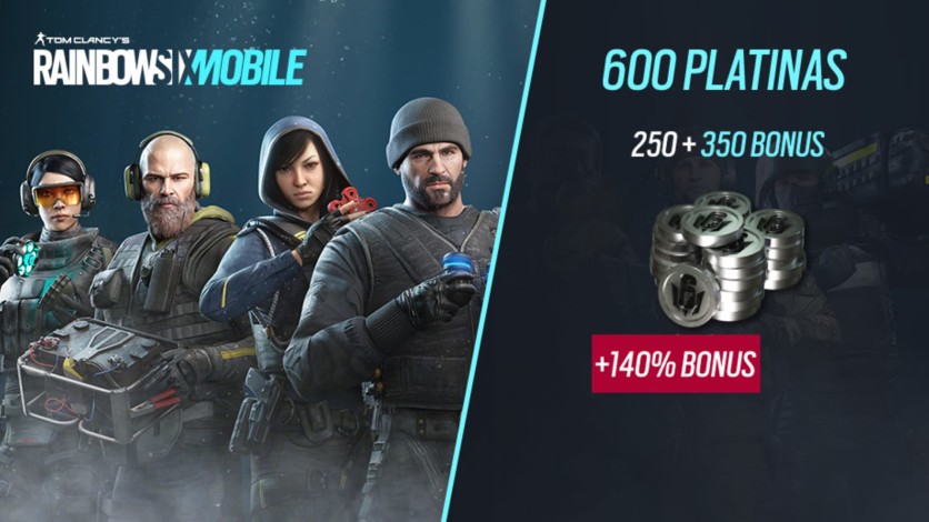 Screenshot 1 - Rainbow Six Mobile - First Purchase - 600 Platina (250 + 350 de bônus)