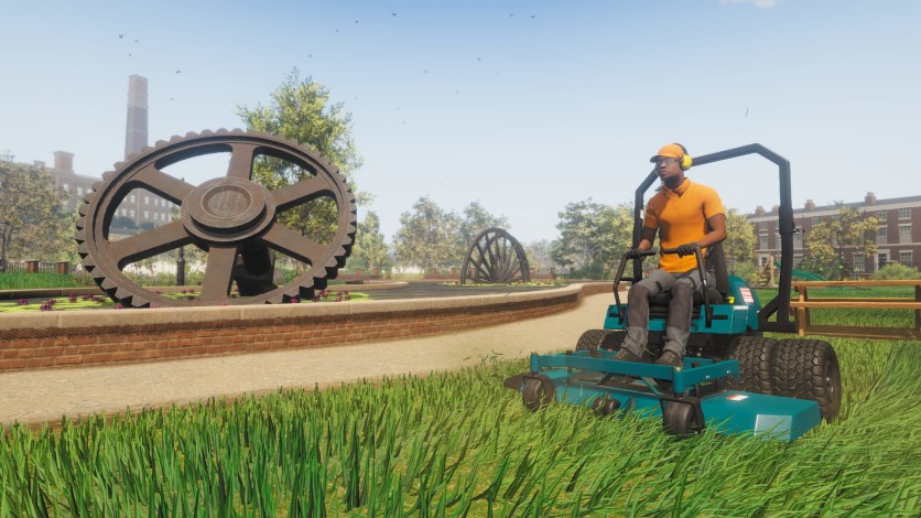 Captura de pantalla 1 - Lawn Mowing Simulator - Heritage Park
