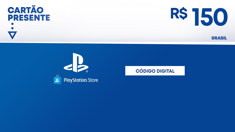 Cartão Playstation Store Brasil R$ 150 Reais - Gift Card