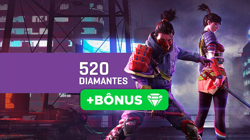 Free Fire: 6.830 Diamantes + 683 Bônus [Recarga]